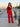 JUMPSUIT ROJO UNA MANGA LENTEJUELA CADENA