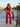 JUMPSUIT ROJO UNA MANGA LENTEJUELA CADENA