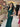 JUMPSUIT VERDE Y BLANCO CAPA BOTONES DORADOS