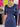 VESTIDO AZUL ENCAJE MANGA 3/4