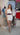VESTIDO BLANCO UNA MANGA CORRUGADO
