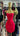 Vestido Rojo Entallado con Tirantes